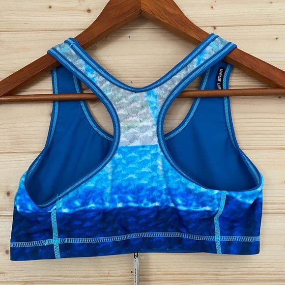 WAVE LIFE Women's Medium Vibrant Blue Marlin Reversible Style Razor Back Top - Picture 2 of 7